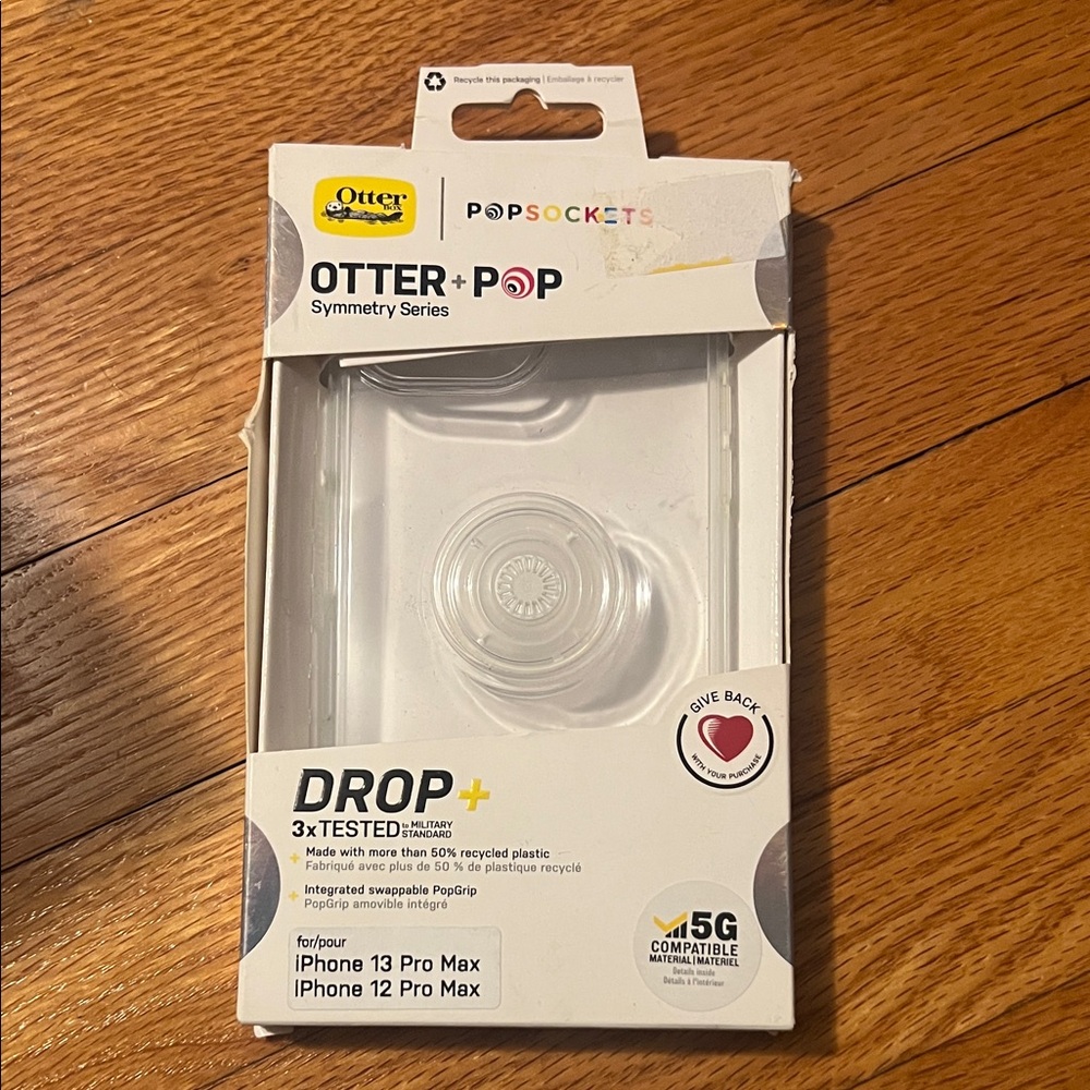 OtterBox Symmetry Series Pop Case for iPhone 13 Pro Max - Clear